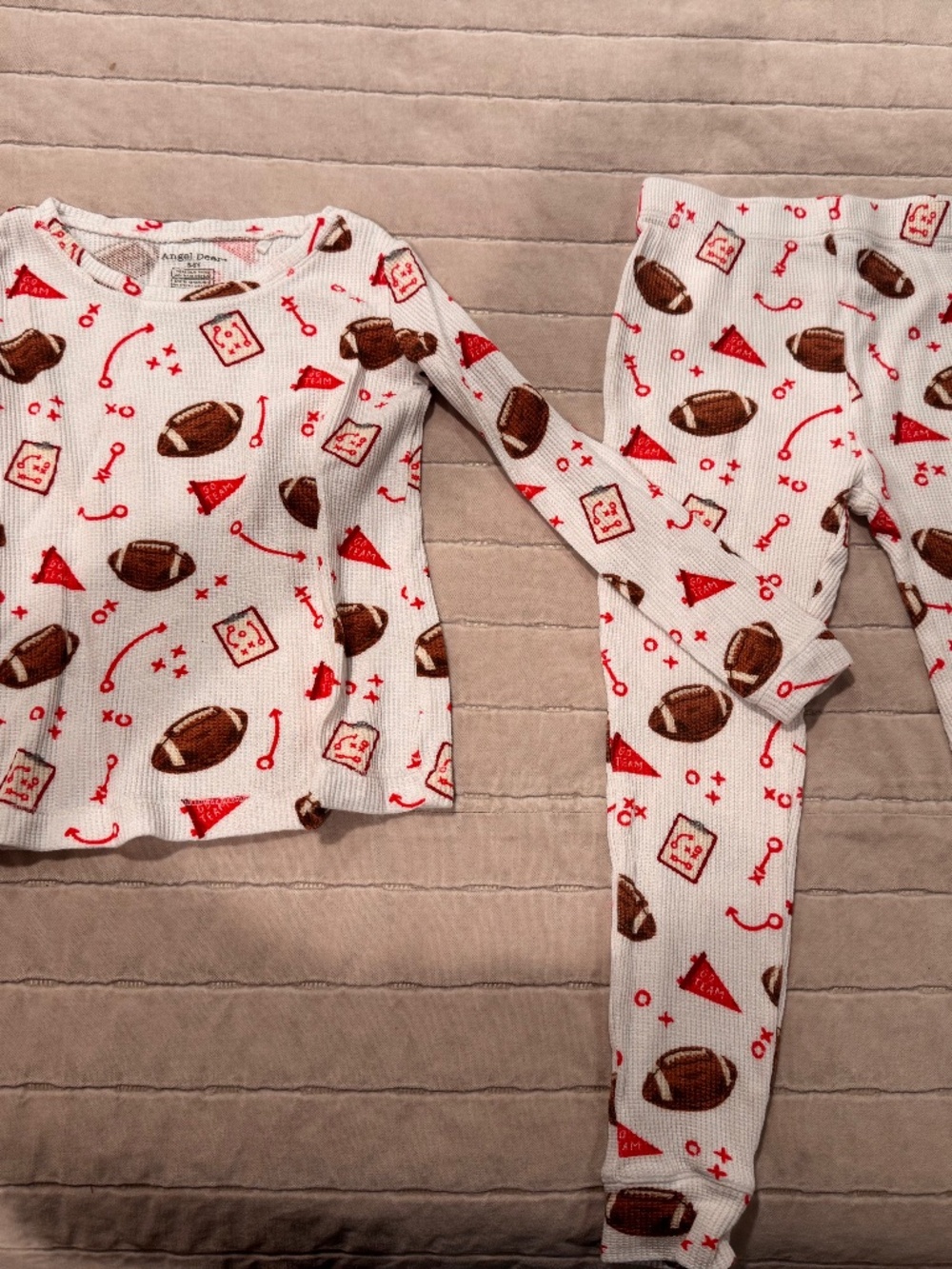 Angel Dear football pj set